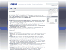 Tablet Screenshot of duplospares.com